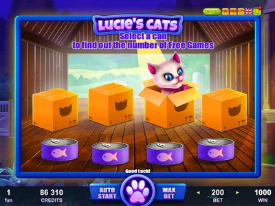 Игровой аппарат Lucies Cats от Belatra Games
